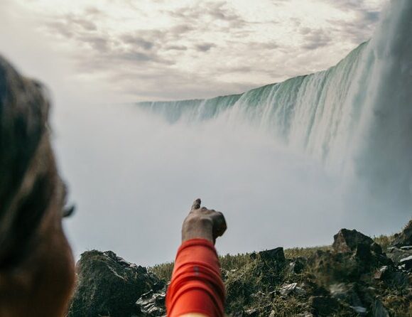 Exploring the Magnificence of Niagara Falls from a Close Distance.