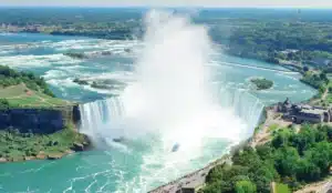 Niagara Falls Bus Tour Canada – Aerial View of Niagara River